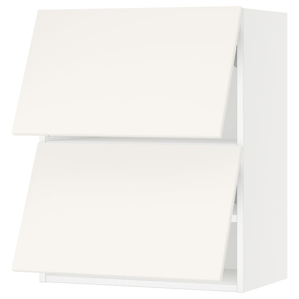 SEKTION Wall cabinet horizontal w 2 doors, white/Veddinge white, 24x15x30 "