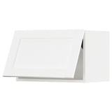 SEKTION Wall cabinet horizontal w push-open, white Enköping/white wood effect, 24x15x15 "