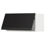 SEKTION Wall cabinet horizontal w push-open, white/Upplöv matt anthracite, 30x15x15 "