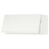 SEKTION Wall cabinet horizontal w push-open, white/Voxtorp matt white, 30x15x15 "