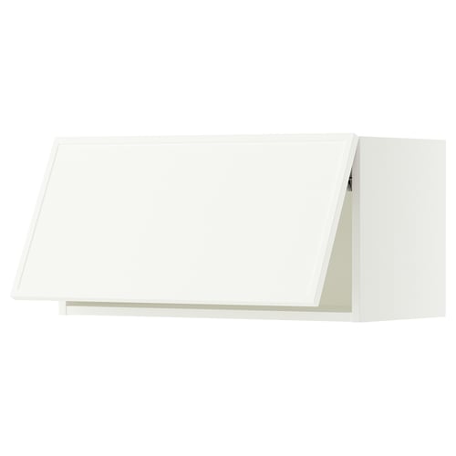 SEKTION Wall cabinet horizontal, white/Aspudden matt white, 30x15x15 "