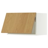 SEKTION Wall cabinet horizontal, white/Sinarp oak veneer, 24x15x15 "