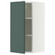 SEKTION Wall cabinet, white/Aspudden dark gray-green, 15x15x30 "