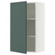 SEKTION Wall cabinet, white/Aspudden dark gray-green, 24x15x40 "