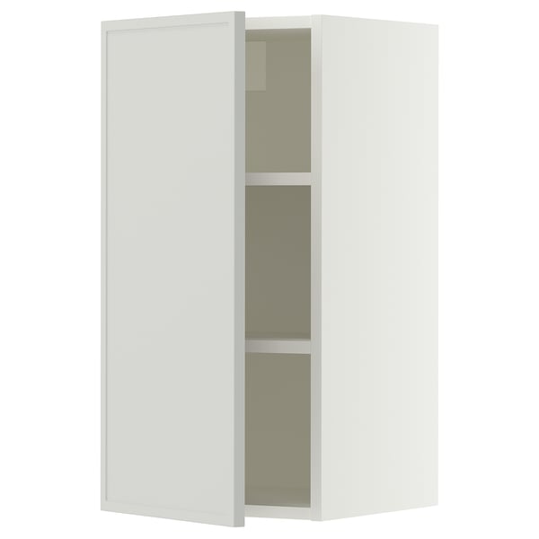 SEKTION Wall cabinet, white/Aspudden light gray, 15x15x30 "