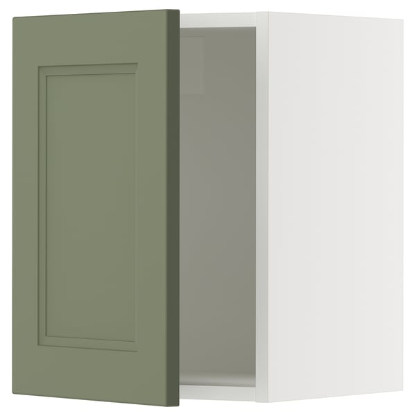 SEKTION Wall cabinet, white/Axstad gray-green, 15x15x20 "