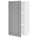 SEKTION Wall cabinet, white/Bodbyn gray, 21x15x40 "