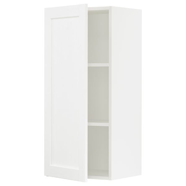 SEKTION Wall cabinet, white Enköping/white wood effect, 18x15x40 "