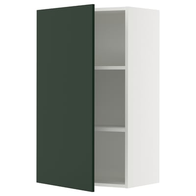 SEKTION Wall cabinet, white/Havstorp deep green, 24x15x40 "