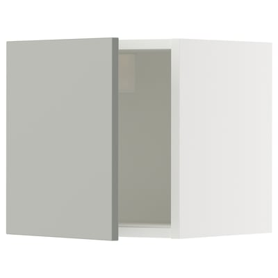 SEKTION Wall cabinet, white/Havstorp light gray, 15x15x15 "