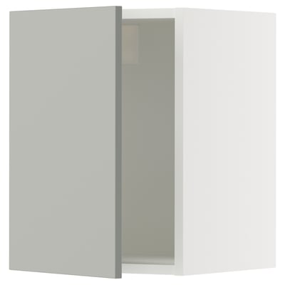 SEKTION Wall cabinet, white/Havstorp light gray, 15x15x20 "
