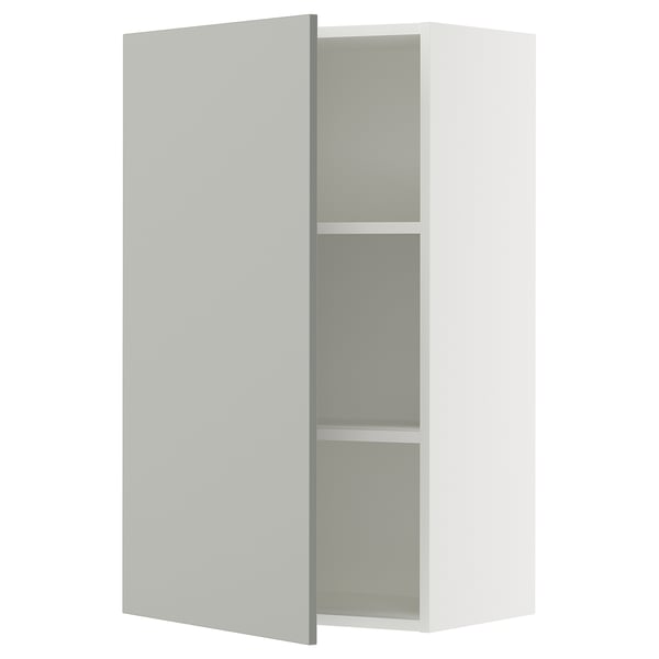 SEKTION Wall cabinet, white/Havstorp light gray, 24x15x40 "