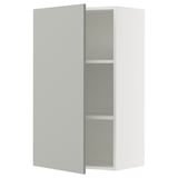 SEKTION Wall cabinet, white/Havstorp light gray, 24x15x40 "