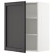 SEKTION Wall cabinet, white/Lerhyttan black stained, 24x15x30 "