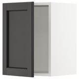 SEKTION Wall cabinet, white/Lerhyttan black stained, 15x15x20 "