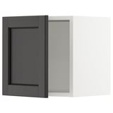 SEKTION Wall cabinet, white/Lerhyttan black stained, 15x15x15 "