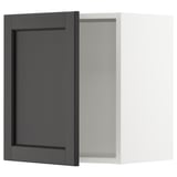 SEKTION Wall cabinet, white/Lerhyttan black stained, 18x15x20 "