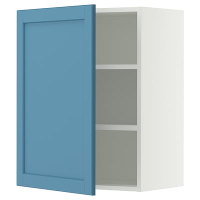 SEKTION Wall cabinet, white/Lerhyttan blue, 24x15x30 "