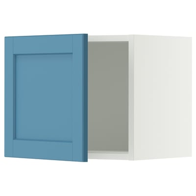 SEKTION Wall cabinet, white/Lerhyttan blue, 18x15x15 "