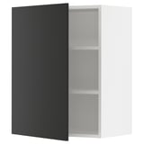 SEKTION Wall cabinet, white/Nickebo matt anthracite, 24x15x30 "