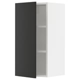 SEKTION Wall cabinet, white/Nickebo matt anthracite, 15x15x30 "