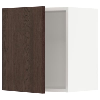 SEKTION Wall cabinet, white/Sinarp brown, 18x15x20 "