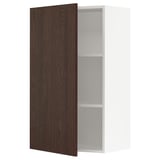 SEKTION Wall cabinet, white/Sinarp brown, 24x15x40 "