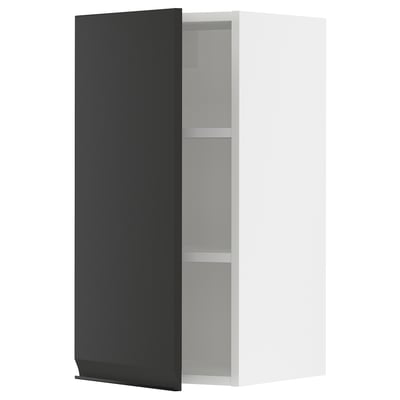 SEKTION Wall cabinet, white/Upplöv matt anthracite, 15x15x30 "