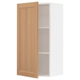 SEKTION Wall cabinet, white/Vedhamn oak, 21x15x40 "