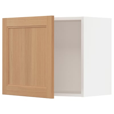 SEKTION Wall cabinet, white/Vedhamn oak, 24x15x20 "