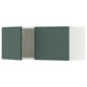 SEKTION Wall cabinet with 2 doors, white/Aspudden dark gray-green, 36x15x15 "