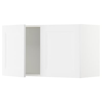 SEKTION Wall cabinet with 2 doors, white/Axstad matt white, 36x15x20 "