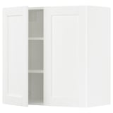 SEKTION Wall cabinet with 2 doors, white Enköping/white wood effect, 30x15x30 "