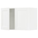 SEKTION Wall cabinet with 2 doors, white Enköping/white wood effect, 30x15x20 "