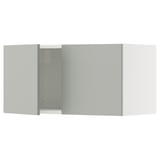 SEKTION Wall cabinet with 2 doors, white/Havstorp light gray, 30x15x15 "