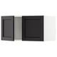 SEKTION Wall cabinet with 2 doors, white/Lerhyttan black stained, 30x15x15 "