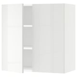 SEKTION Wall cabinet with 2 doors, white/Ringhult white, 30x15x30 "