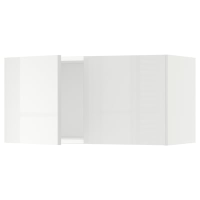 SEKTION Wall cabinet with 2 doors, white/Ringhult white, 30x15x15 "