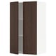 SEKTION Wall cabinet with 2 doors, white/Sinarp brown, 24x15x40 "