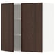 SEKTION Wall cabinet with 2 doors, white/Sinarp brown, 30x15x30 "