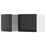 SEKTION Wall cabinet with 2 doors, white/Upplöv matt anthracite, 36x15x15 "