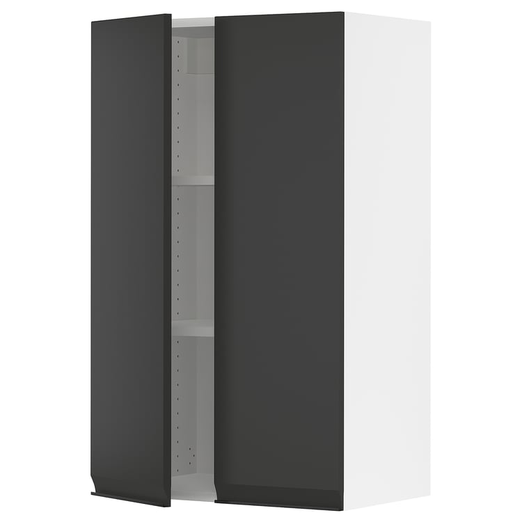 SEKTION wall with 2 doors, white/Upplöv matt anthracite