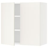 SEKTION Wall cabinet with 2 doors, white/Veddinge white, 30x15x30 "