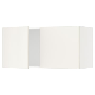 SEKTION Wall cabinet with 2 doors, white/Veddinge white, 30x15x15 "