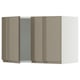 SEKTION Wall cabinet with 2 doors, white/Voxtorp high-gloss dark grey-brown, 30x15x20 "
