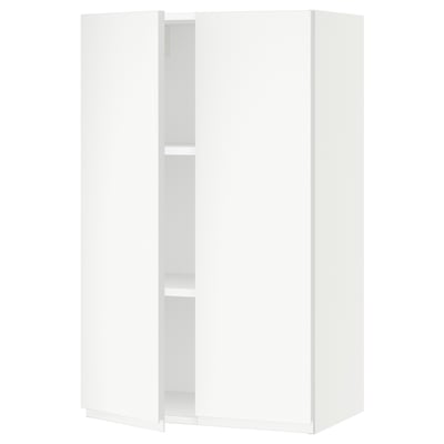 SEKTION Wall cabinet with 2 doors, white/Voxtorp matt white, 24x15x40 "