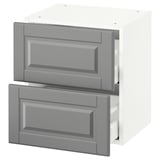 SEKTION Wall cabinet with 2 drawers, white Maximera/Bodbyn gray, 18x15x20 "