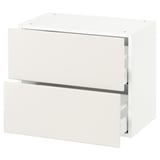 SEKTION Wall cabinet with 2 drawers, white Maximera/Veddinge white, 24x15x20 "