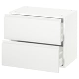 SEKTION Wall cabinet with 2 drawers, white Maximera/Voxtorp matt white, 24x15x20 "