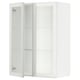 SEKTION Wall cabinet with 2 glass doors, white/Hejsta white clear glass, 30x15x40 "